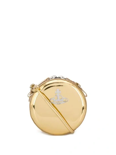 Shop Vivienne Westwood Johanna Cross Body Bag In Gold