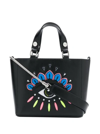 Shop Kenzo Small Eye Tote Bag In Black