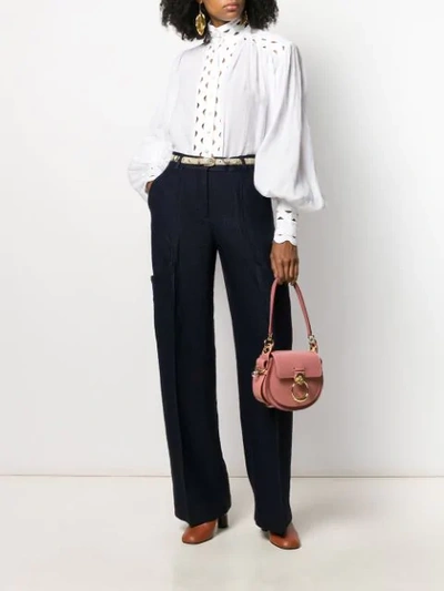 Shop Chloé Tess Shoulder Bag In Pink