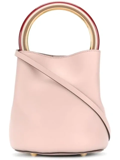 Shop Marni Pannier Shoulder Bag In Pink