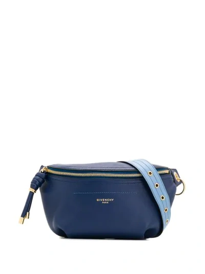 Shop Givenchy Logo-stamp Belt Bag In Blue