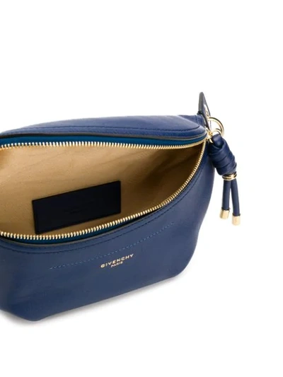 Shop Givenchy Logo-stamp Belt Bag In Blue