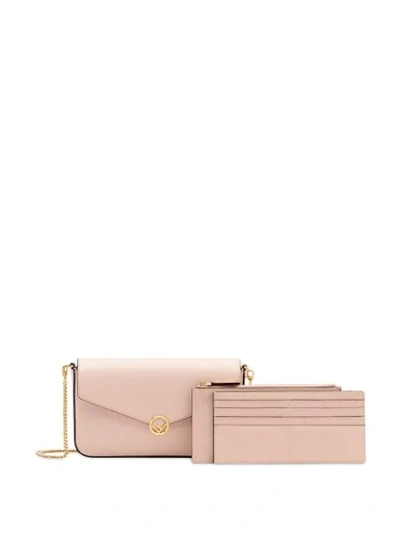 Shop Fendi F Is  Wallet-on-chain In Pink