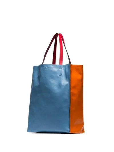 Shop Marni Large Museo Tote Bag In Multicolour