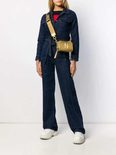 Shop Marc Jacobs The Dtm Snapshot Camera Bag In Gold