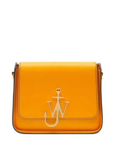 Shop Jw Anderson Anchor Logo Box Bag In Yellow