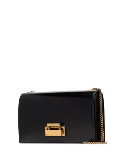 Shop Saint Laurent Metropolis Shoulder Bag In Black