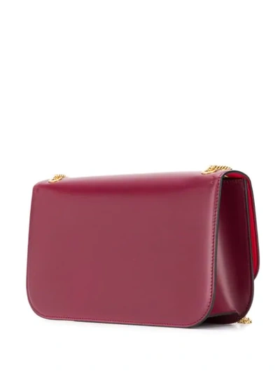 Shop Valentino Vlock Shoulder Bag In Red