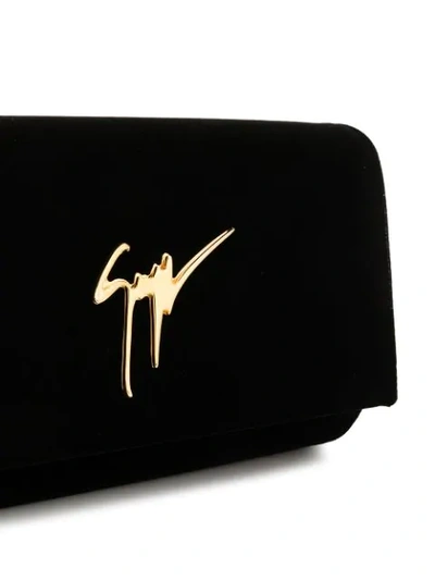 Shop Giuseppe Zanotti Design Cleopatra Clutch Bag - Black