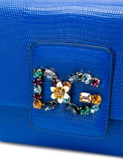 Shop Dolce & Gabbana Dg Millennials Mini Crossbody Bag In Blue