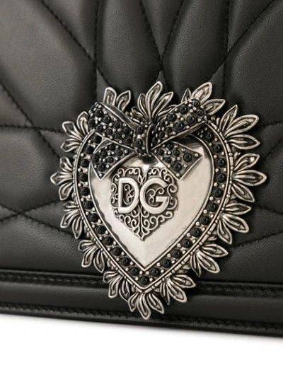 Shop Dolce & Gabbana Devotion Cross Body Bag In Black