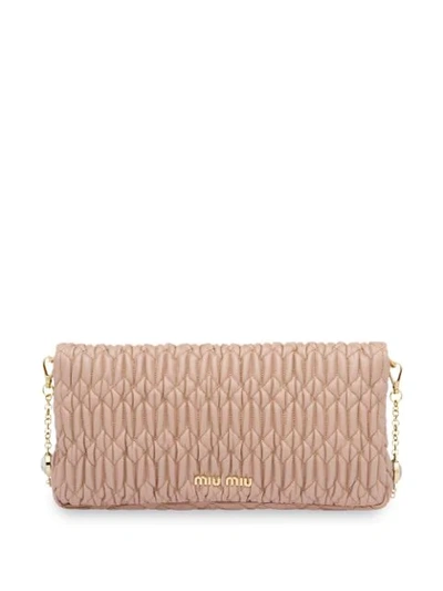 Shop Miu Miu Cloquet Bag In Neutrals