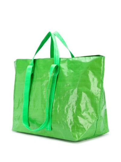 Shop Off-white Arrows Print Oversized Tote In Green