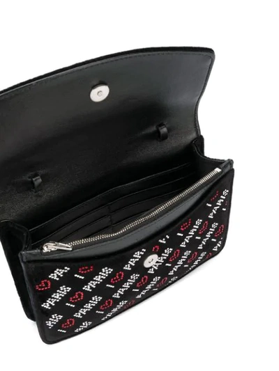 Shop Balenciaga Bb Wallet On Chain In Black