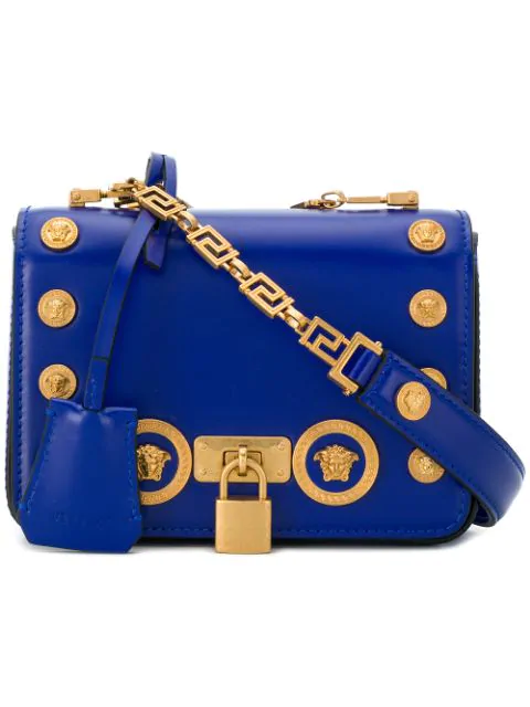 versace collection blue bag