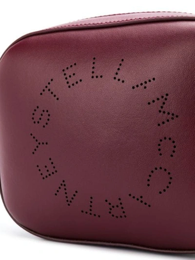 Shop Stella Mccartney Mini Schultertasche Mit Logo In Red