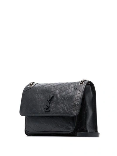 Shop Saint Laurent Large Niki Shoulder Bag In Grey