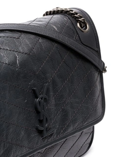 Shop Saint Laurent Large Niki Shoulder Bag In Grey