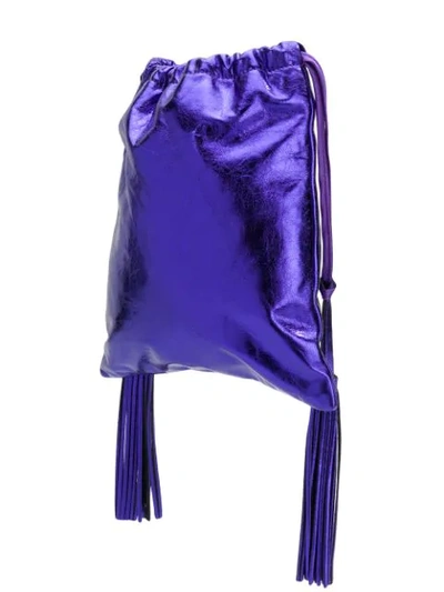 Shop Attico Handtasche Mit Kordelzug In Purple