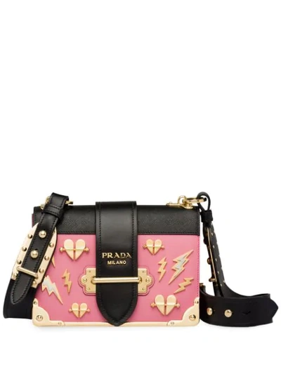 Prada Cahier Shoulder Bag In Pink | ModeSens