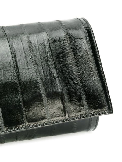 Shop Giuseppe Zanotti Textured Clutch Bag In Black