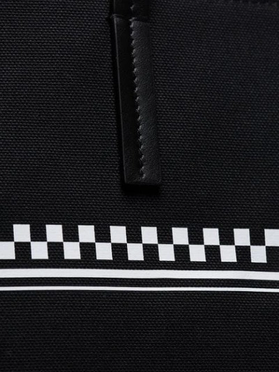 Shop Versace Logo Print Tote Bag In Black