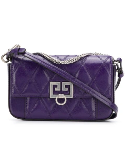 Shop Givenchy Llg Clutch Bag In Purple