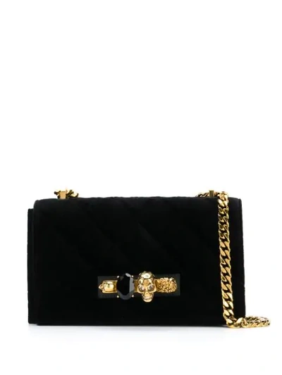 Shop Alexander Mcqueen Knuckle Duster Shoulder Bag In 1000 Black