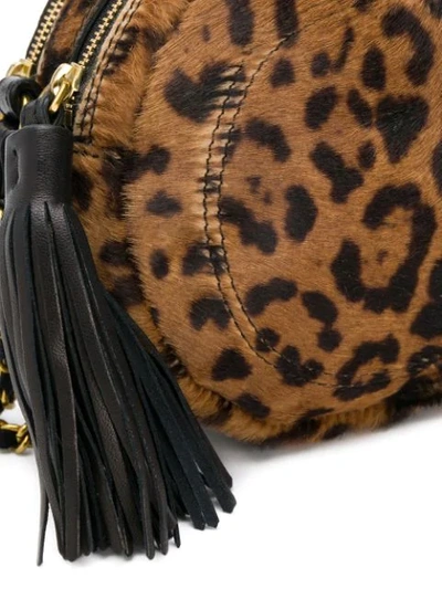 Shop Jérôme Dreyfuss Leopard Print Crossbody Bag In Brown