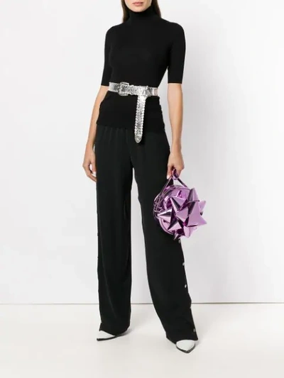 Shop Mm6 Maison Margiela Gift Bow Shoulder Bag - Pink