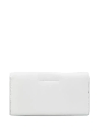 Shop Mm6 Maison Margiela Stitched Logo Wallet Bag In White