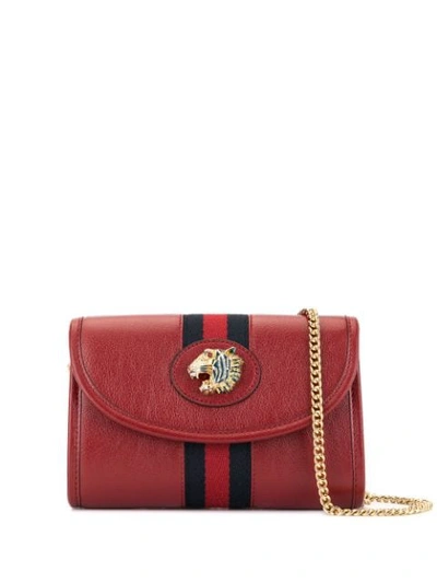 Shop Gucci Rajah Mini Bag In Red