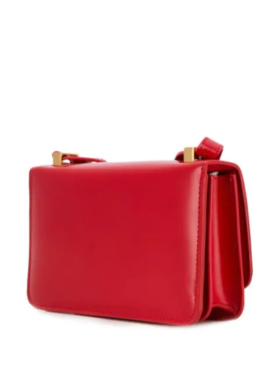 Shop Bottega Veneta Mini Bv Classic Shoulder Bag In Red