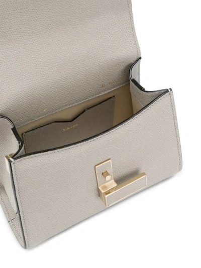 Shop Valextra Iside Micro Bag In Grey