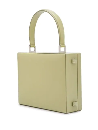 Shop Jil Sander Top Handle Handbag In Green