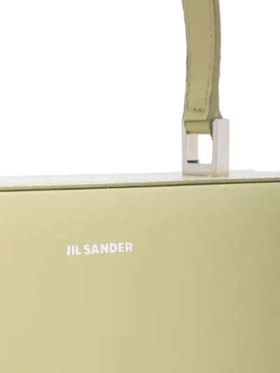 Shop Jil Sander Top Handle Handbag In Green