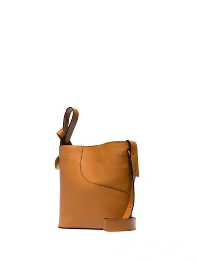 Shop Atp Atelier Piombino Shoulder Bag In Brown
