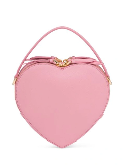 Prada Heart Shaped Wallet On Chain in Pink