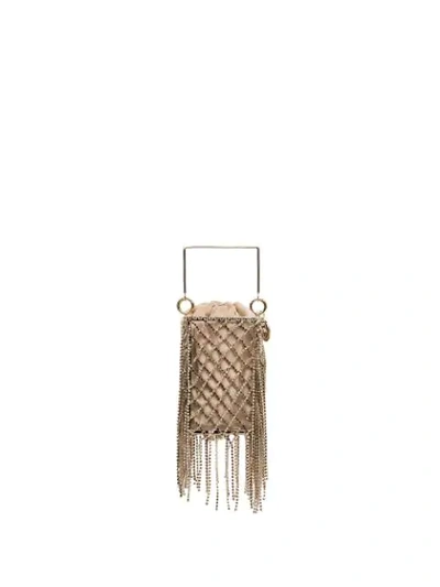 Shop Rosantica Rimbaud Embellished Bracelet Bag In Metallic