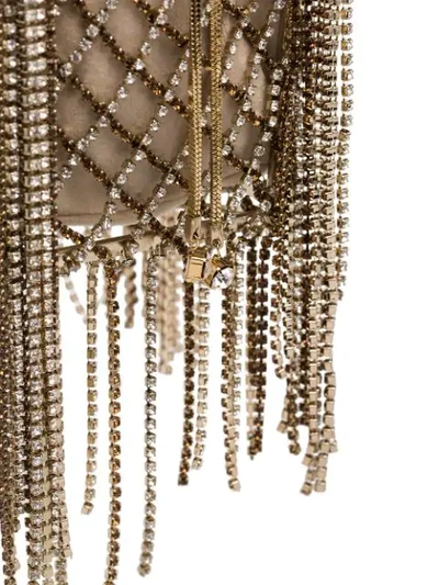 Shop Rosantica Rimbaud Embellished Bracelet Bag In Metallic