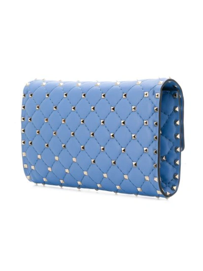 Shop Valentino Garavani Rockstud Spike Shoulder Bag In Blue
