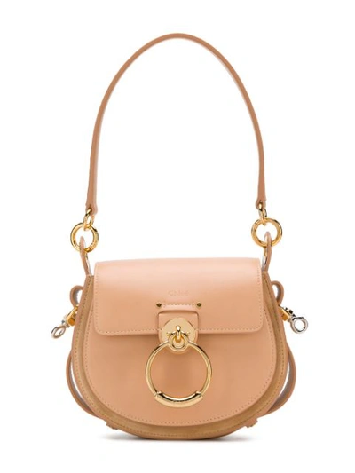 Shop Chloé Tess Shoulder Bag In Neutrals