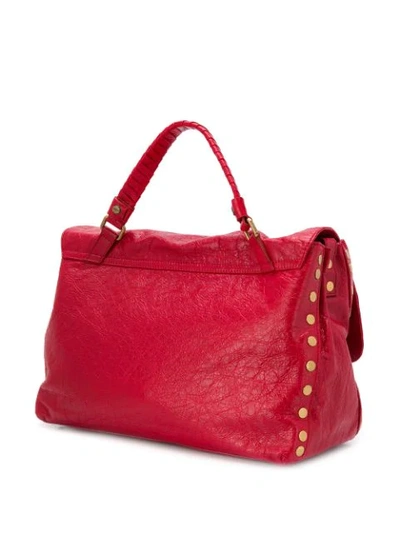 Shop Zanellato Textured Tote Bag In Rosso