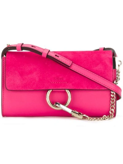 Shop Chloé Faye Small Shoulder Bag - Pink