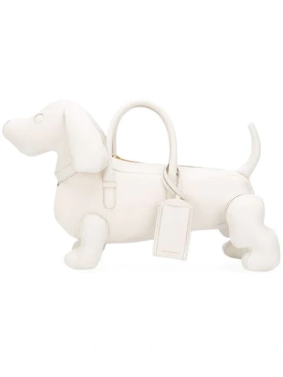 Shop Thom Browne Puppy Tote Bag - Neutrals
