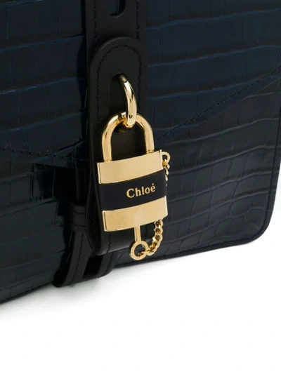 Shop Chloé Medium Aby Day Shoulder Bag In Blue