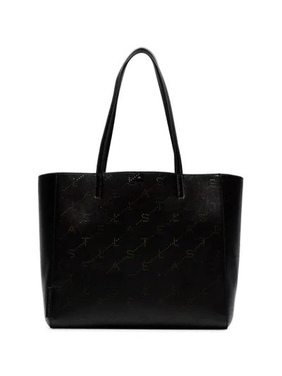 Shop Stella Mccartney Monogram Large Tote - Black