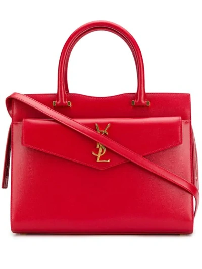 Shop Saint Laurent 'uptown' Handtasche In Red
