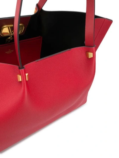 Shop Valentino Garavani Vlogo Escape Shopper Tote In Red