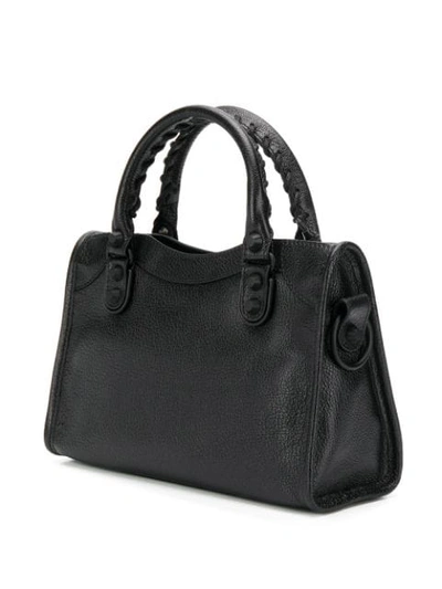 Shop Balenciaga Mini City Tote Bag In Black
